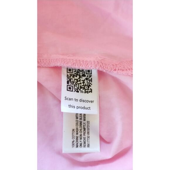 Universal Threads 100% Cotton Pink Shirt Dress Caftan With Pocket Size Large New - Picture 9 of 16